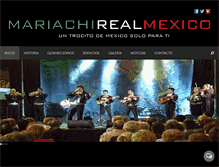 Tablet Screenshot of mariachirealmexico.com